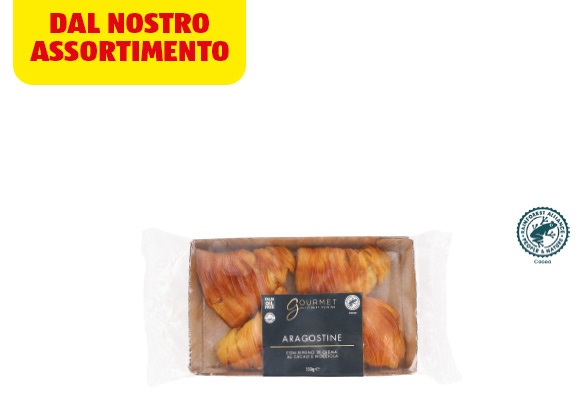 GOURMET Aragostine con crema alla nocciola