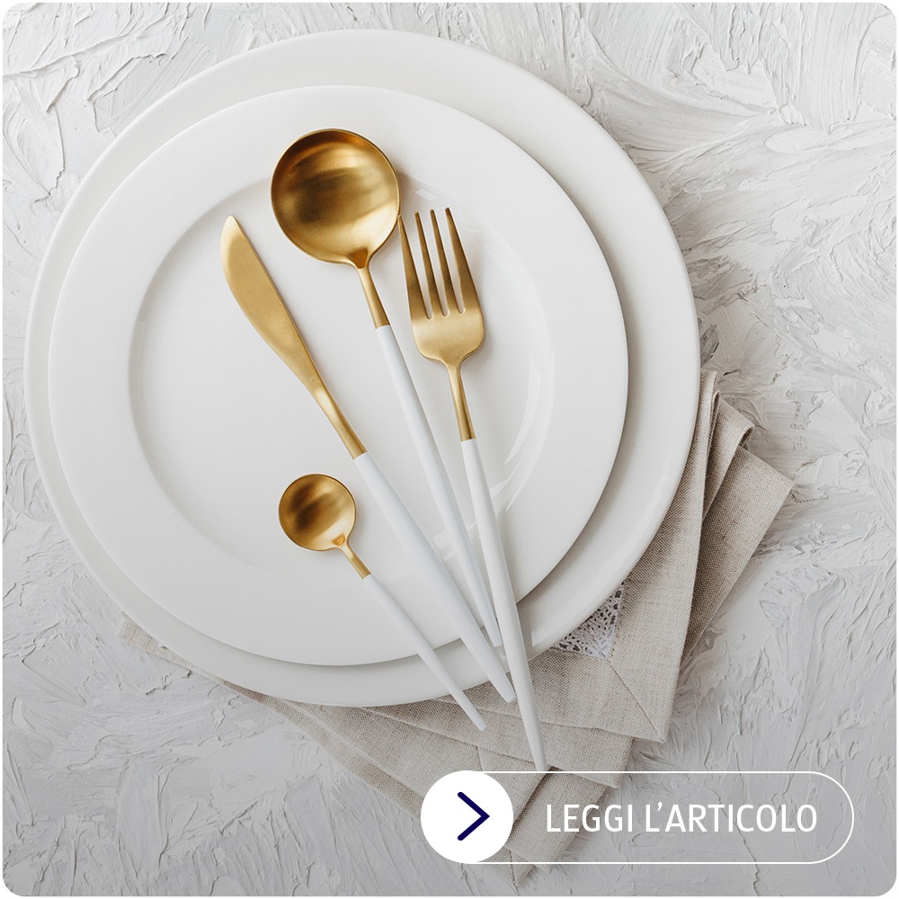 La posizione delle posate a tavola