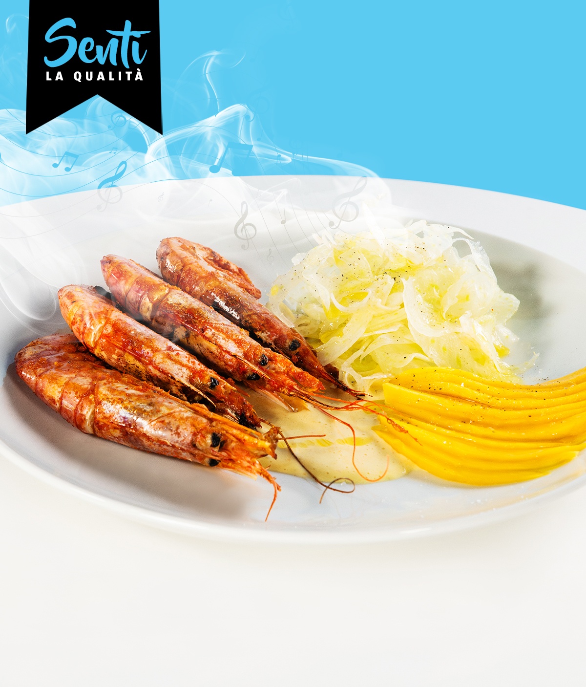 Gamberi al forno agli agrumi