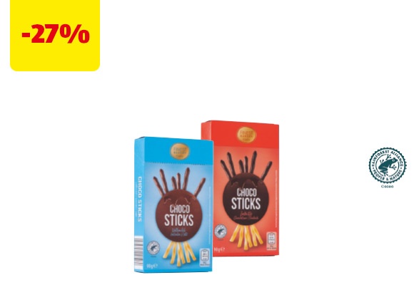 FINEST BAKERY Bastoncini ricoperti di cioccolato