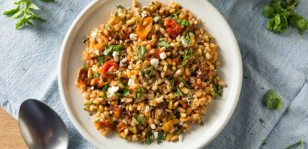 Primo piatto di cereali magri