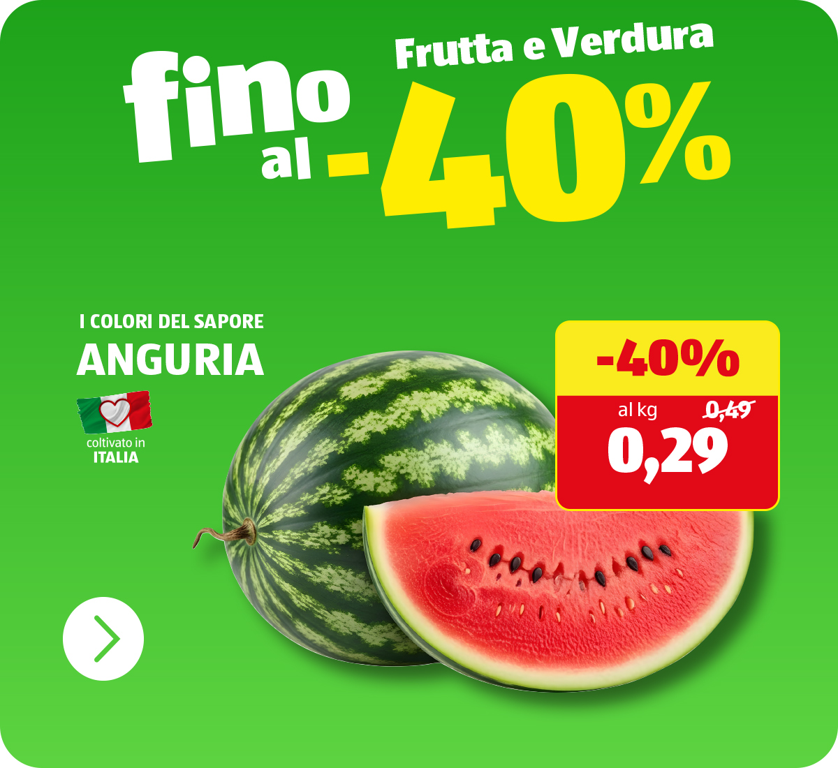 Frutta e Verdura fino al -40%