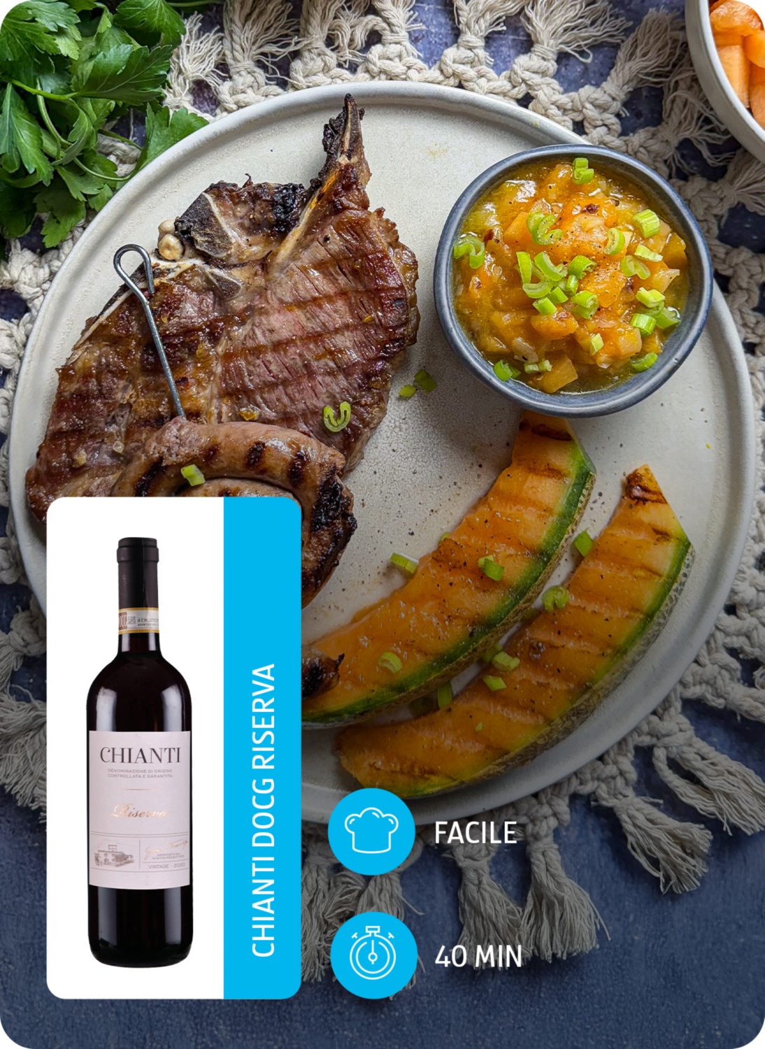 Chutney di melone per grigliate di carne