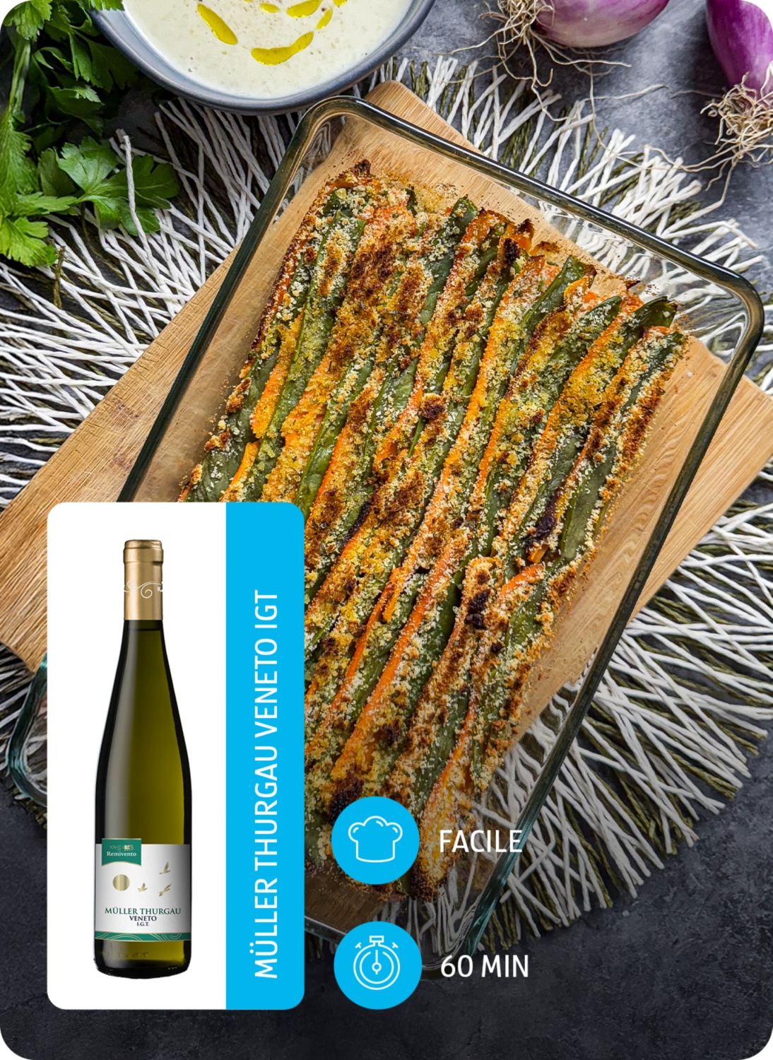 Taccole e carote al forno con panatura