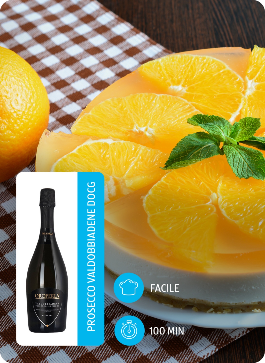 Cheesecake all'arancia