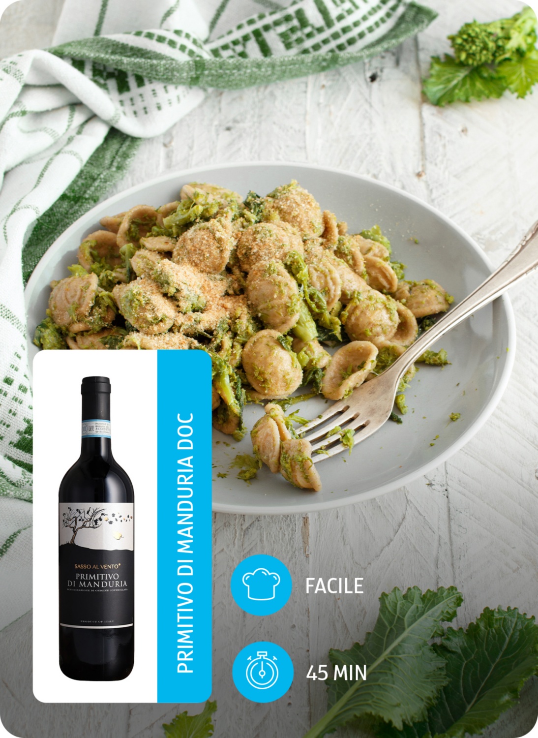 Orecchiette con cime di rapa