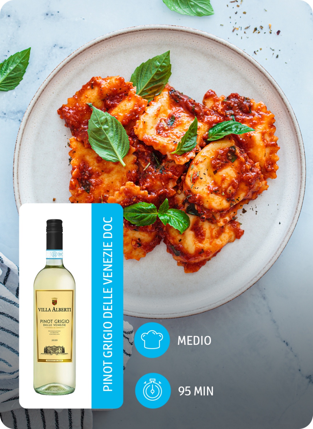 Ravioli ripieni di radicchio