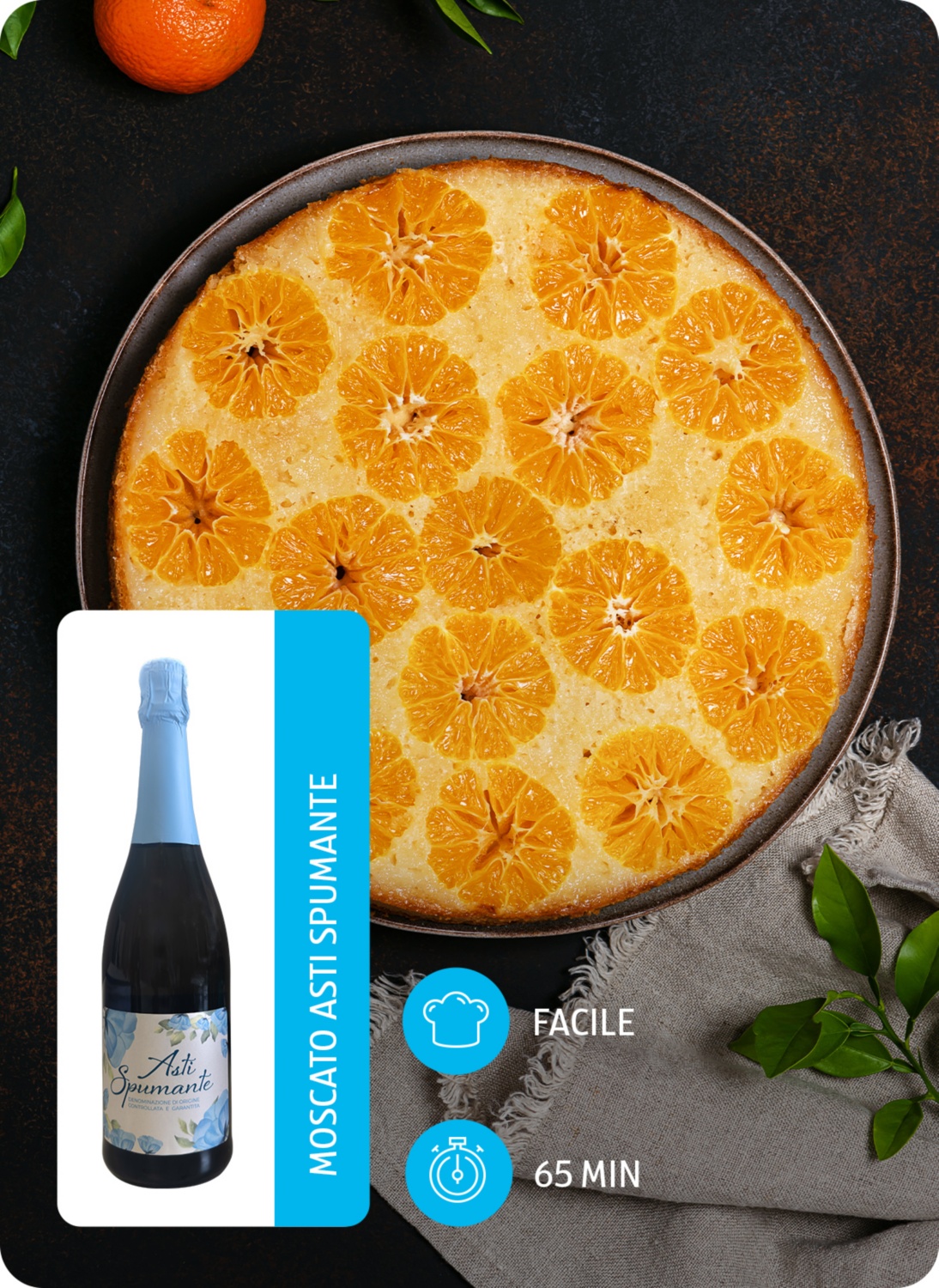 Torta ai mandarini rovesciata