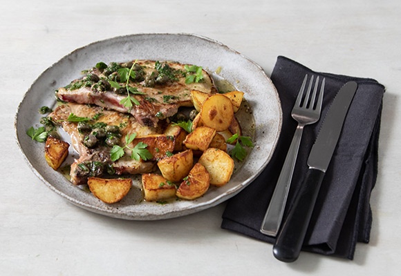 Braciole di lombo con salsa di acciughe