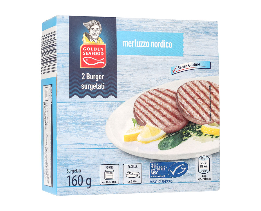 Burger di merluzzo MSC 160 g