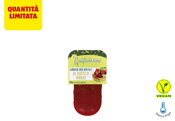 I GUSTOSISSIMI Carpaccio di manzo vegetale