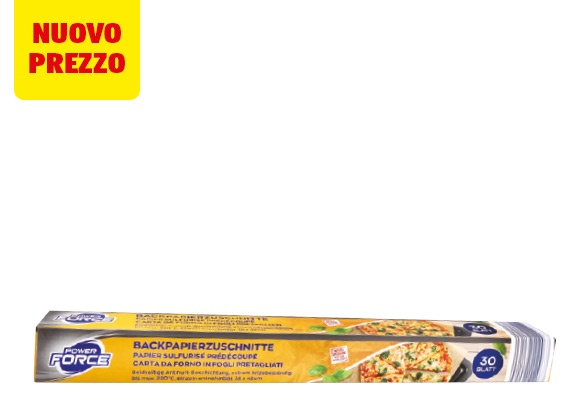 POWER FORCE Carta da forno in fogli