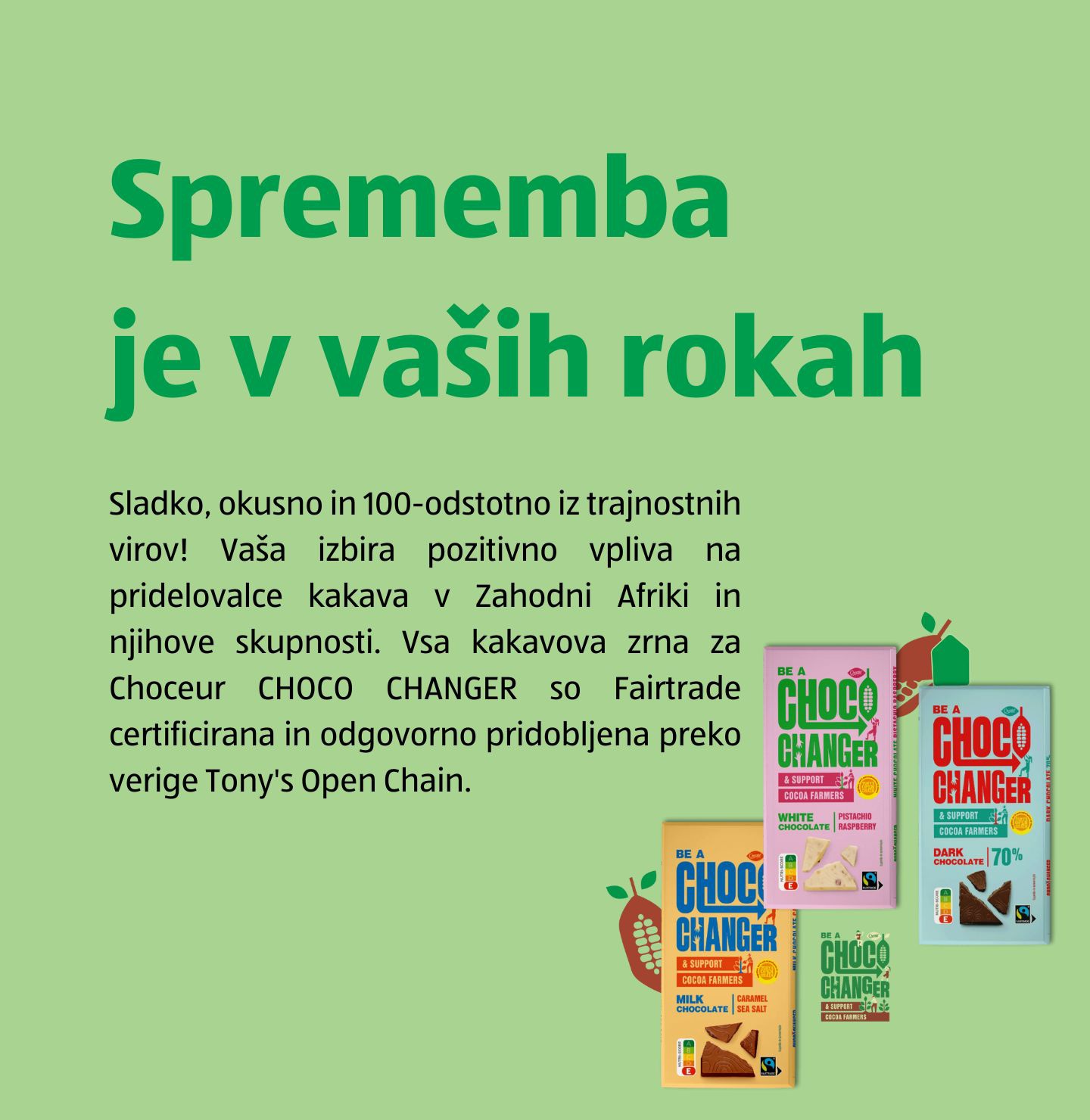 Podrobneje o čokoladi Choco Changer