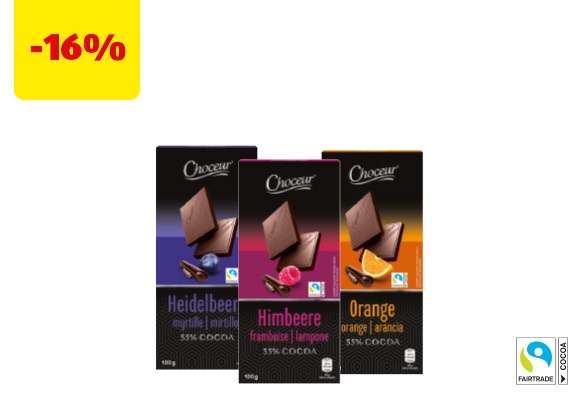 CHOCEUR Cioccolato noir alla frutta