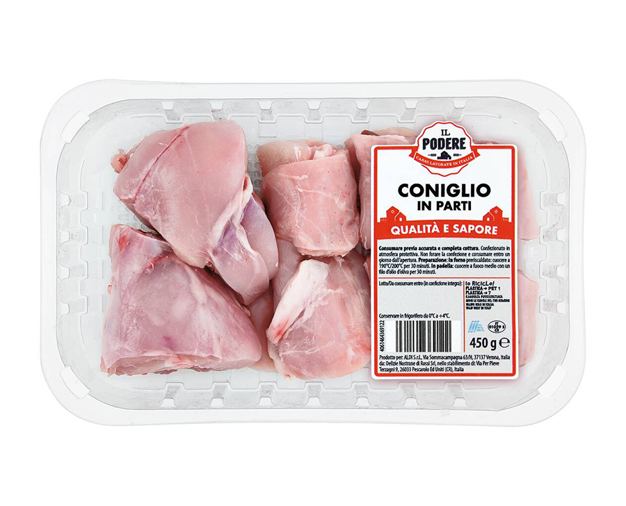 Coniglio in parti 450 g