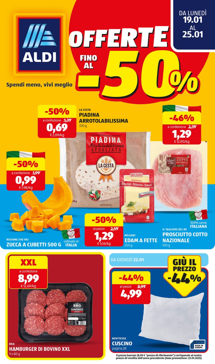 Scopri le offerte da lunedì 19 gennaio