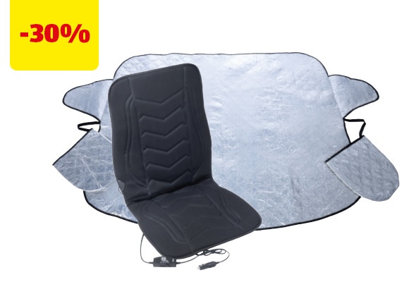 AUTO XS Coprisedile riscaldabile o copri parabrezza per auto