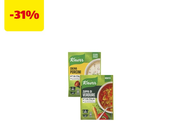 KNORR Crema ai porcini/zuppa di verdure