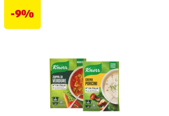 KNORR Crema ai porcini/zuppa di verdure