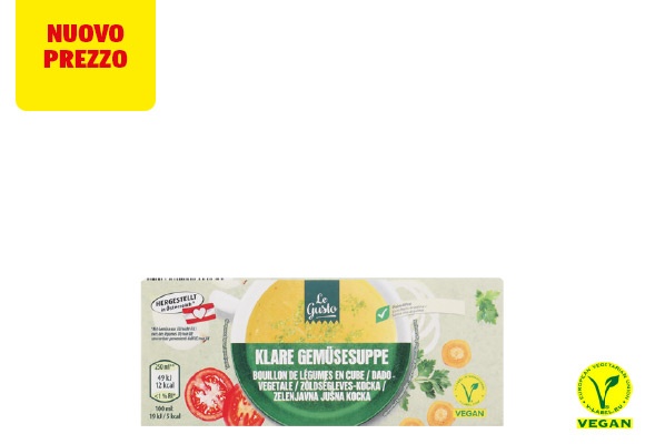 LE GUSTO Dado da brodo vegetale