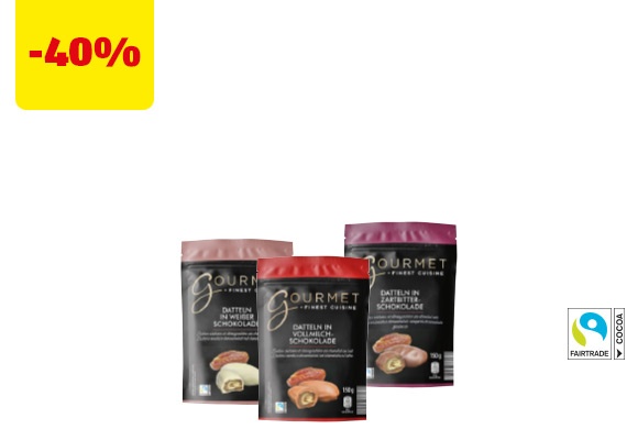 GOURMET Datteri al cioccolato