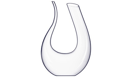 Decanter con vetro curvato