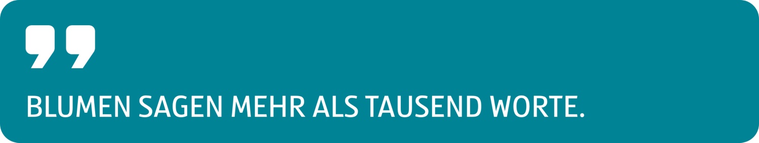 Zitat Blumen sagen mehr als tausend Worte.