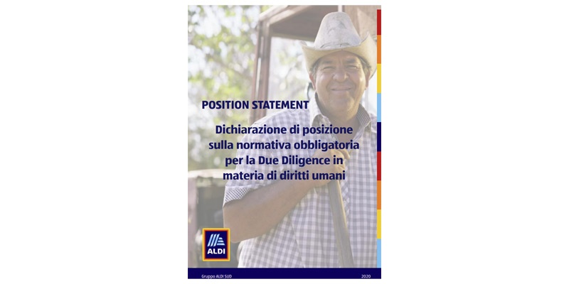 Dichiarazione di posizione sulla normativa obbligatoria per la Due Diligence in materia di diritti umani