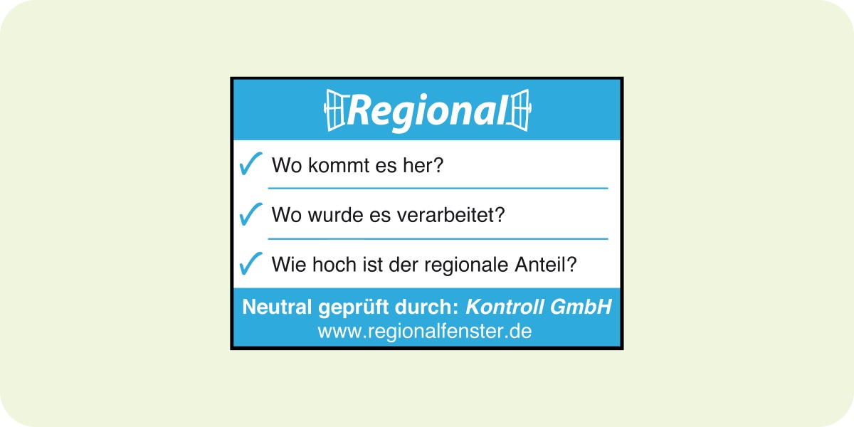 Abbildung des Regionalfensters.