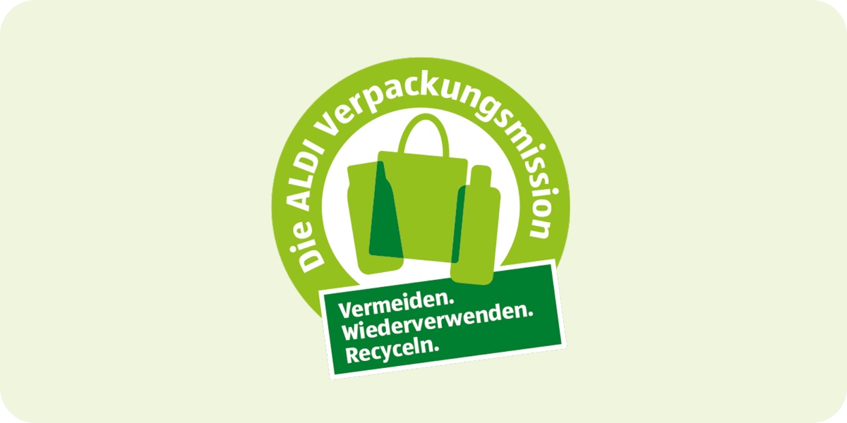 Logo der ALDIVerpackungsmission.