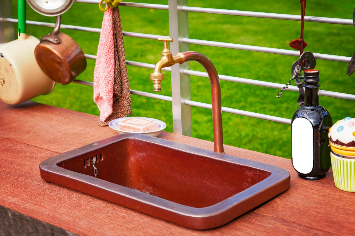 Waschbecken im freien