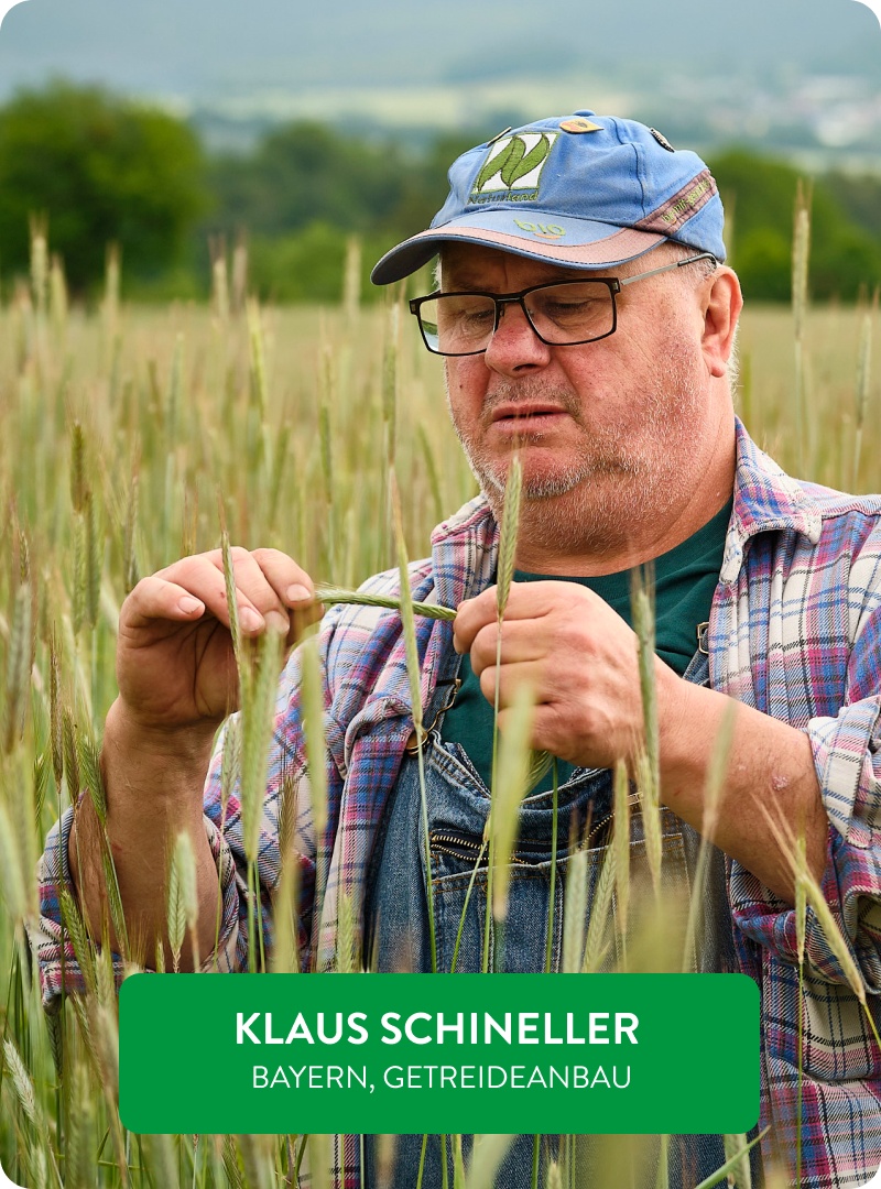Naturland-Landwirt Klaus Schineller.