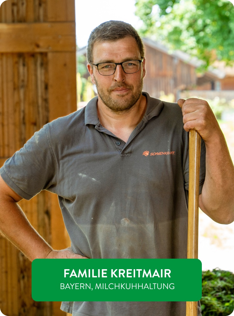 Naturland-Landwirt Herr Kreitmair.