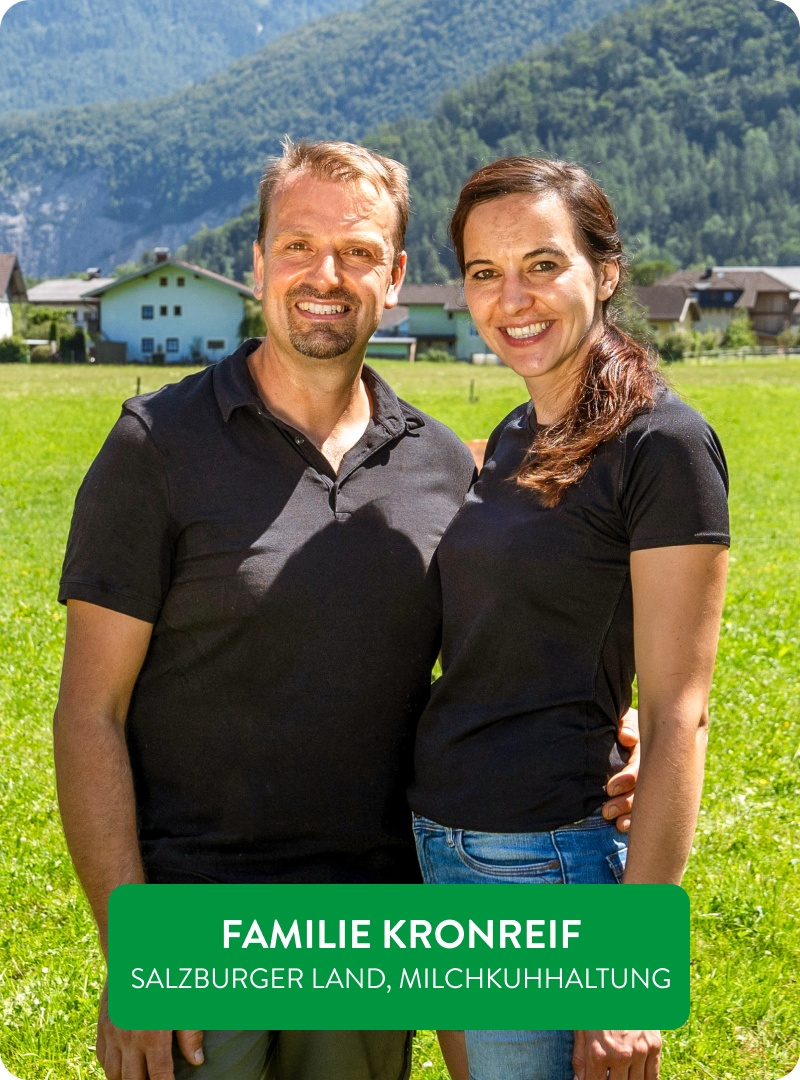 Naturland-Landwirte Herr und Frau Kronreif.