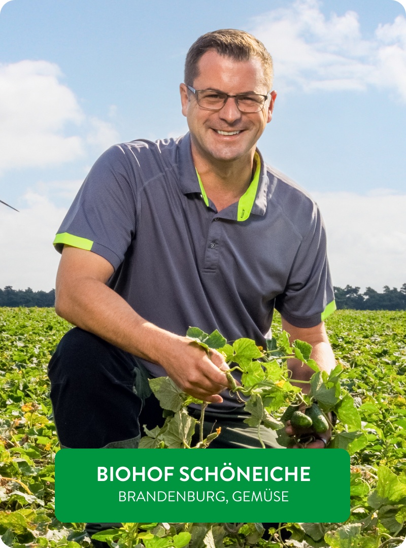 Naturland-Landwirt Herr Frehn vom Biohof Schöneiche.