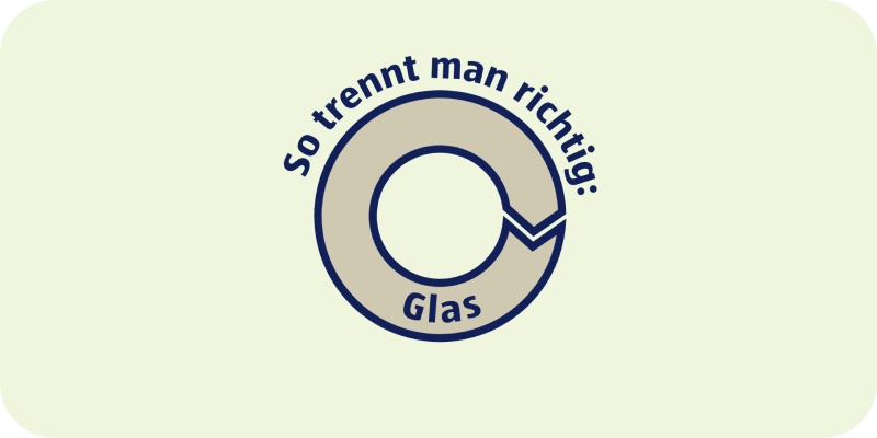 Recycling Symbol Glas.