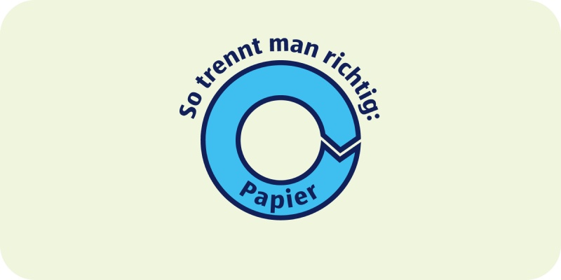 Recycling Symbol Papier.