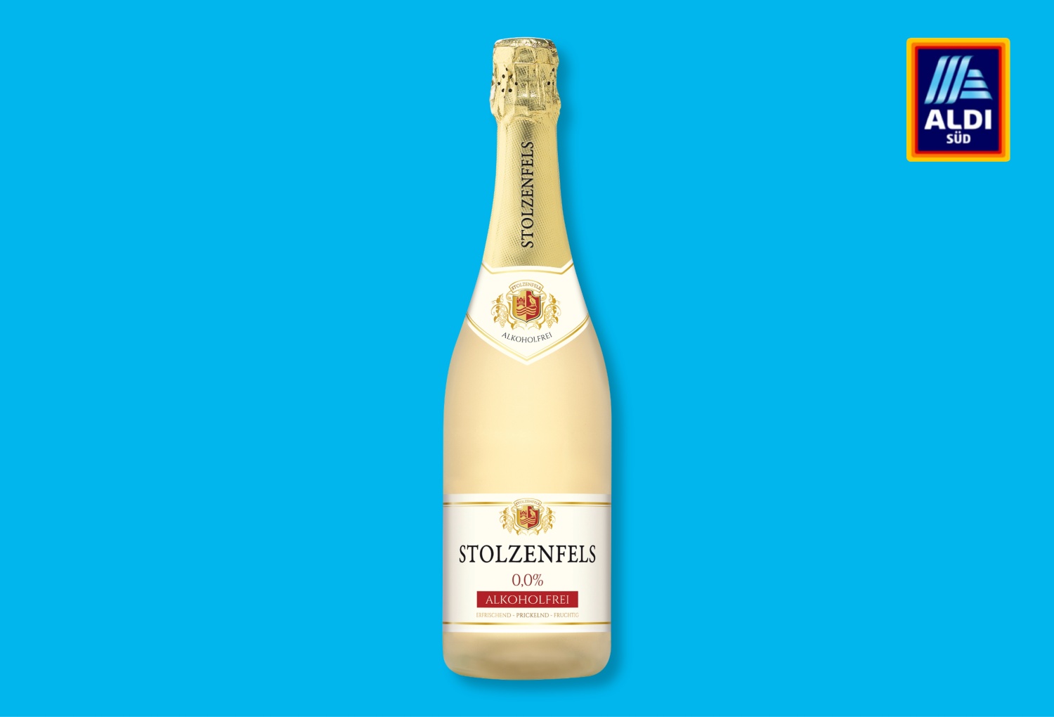 Die prickelnde Alternative zur Feier - Alkoholfreier Sekt „Stolzenfels“ von ALDI SÜD überholt Markenprodukte