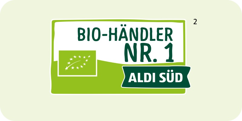 Label Bio-Händler Nr. 1 ALDI SÜD