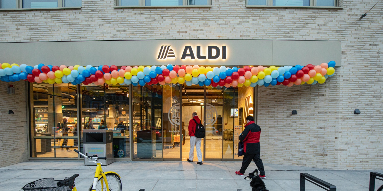 Blick in die Industrial-Filiale von ALDI SÜD