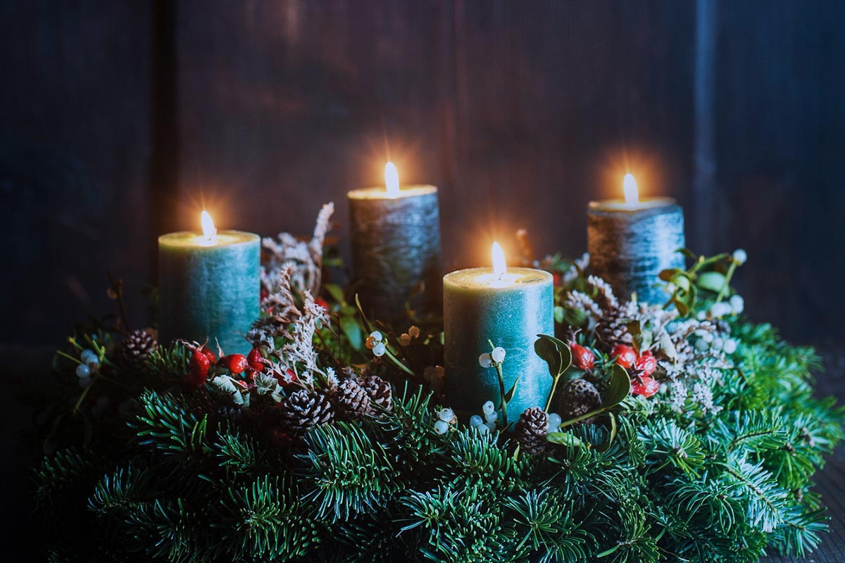 Adventskranz zur Weihnachtszeit selber machen | ALDI SÜD