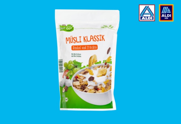 „Um Längen besser und sein Geld wert“ -„GUT bio“ Müsli von ALDI setzt sich gegen andere Marken durch