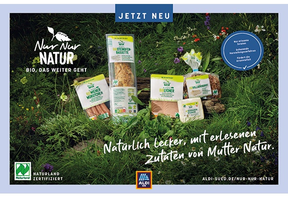 ALDI SÜD erweitert Produktsortiment der Bio Eigenmarke „Nur Nur Natur“