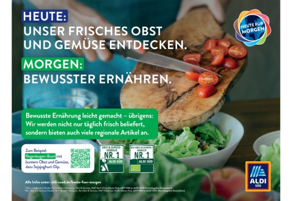  Bewusst ernähren bezahlbar und einfach: ALDI SÜD startet neue Kampagne