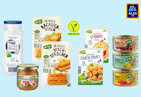 Vegan für alle: ALDI SÜD listet 1.000 vegane Produktsorten bis 2024
