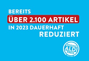 ALDI hat 2023 bereits über 2.100 Artikel reduziert - jetzt auch weitere Tiefkühlprodukte um bis zu 37 Prozent
