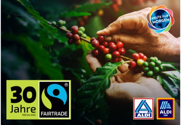 30 Jahre Fairtrade: ALDI gratuliert langjährigem Partner