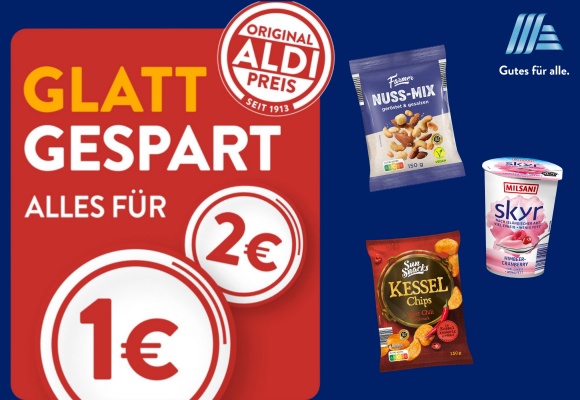 Glatt gespart bei ALDI SÜD Starke Preisreduzierungen auf den vollen Euro