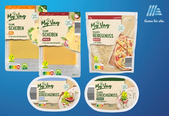 ALDI SÜD präsentiert neue vegane Käsevielfalt