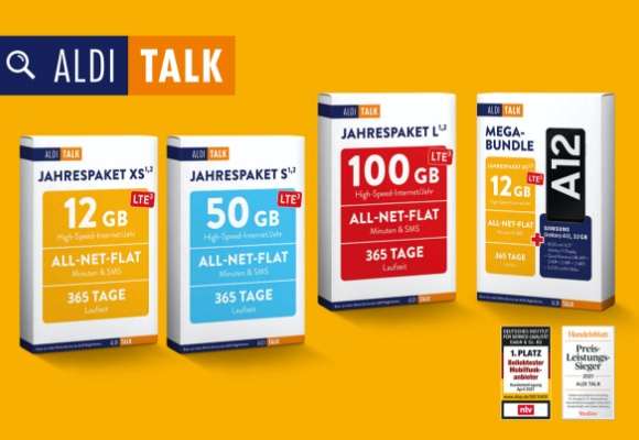 Alles drin für ein Jahr: ALDI TALK startet in den Sommer mit seinen beliebten Jahrespaketen und dem Mega-Bundle